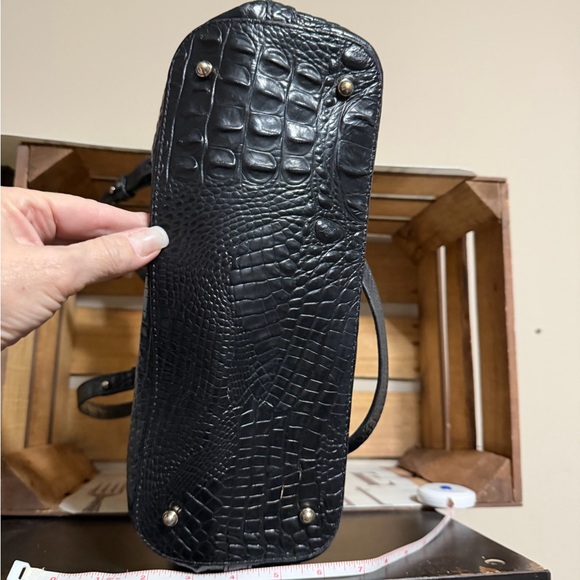 Brahmin Black Croc-Embossed Tote - Picture 4 of 8